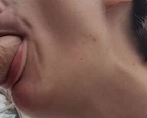 good little cum slut swallows daddy before work